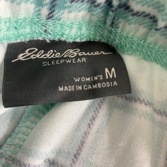 Eddie Bauer Women’s Plaid Sleepwear Pants  Loungewear Drawstring Size Medium - Picture 6 of 8